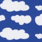 Preview: Jersey Swafing - Wolken - Royalblau - Reststück ca. 290 cm